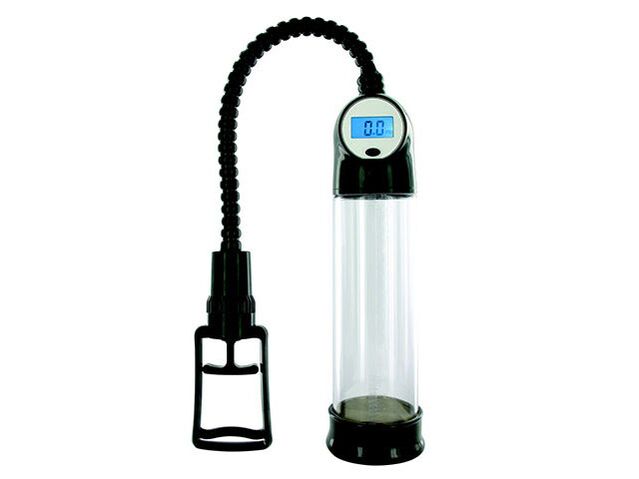 Automatic vacuum pump with a mounted monitor